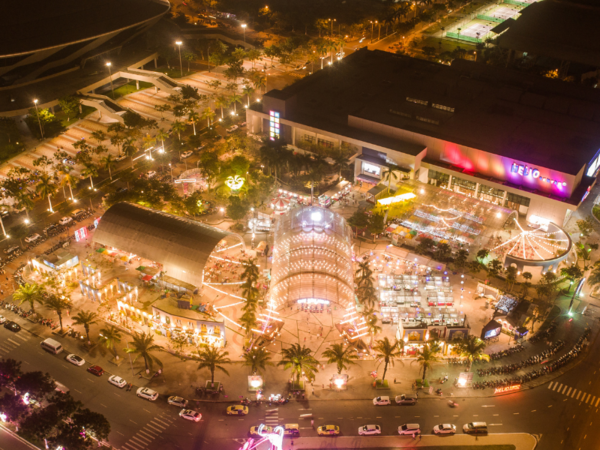 Helio Night Market from above